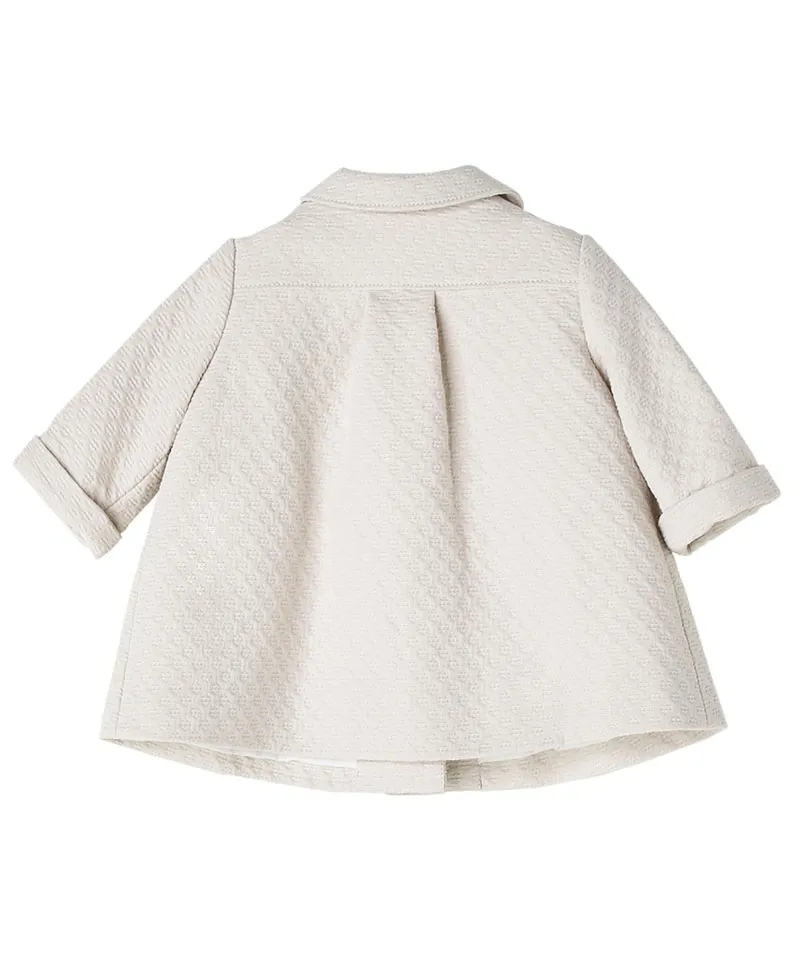 Abrigo Pique Beige NANOS Bebe Niña