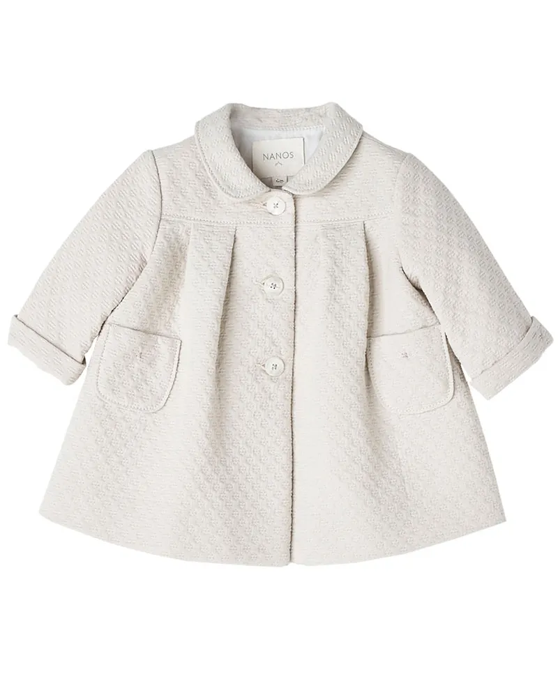 Abrigo Pique Beige NANOS Bebe Niña