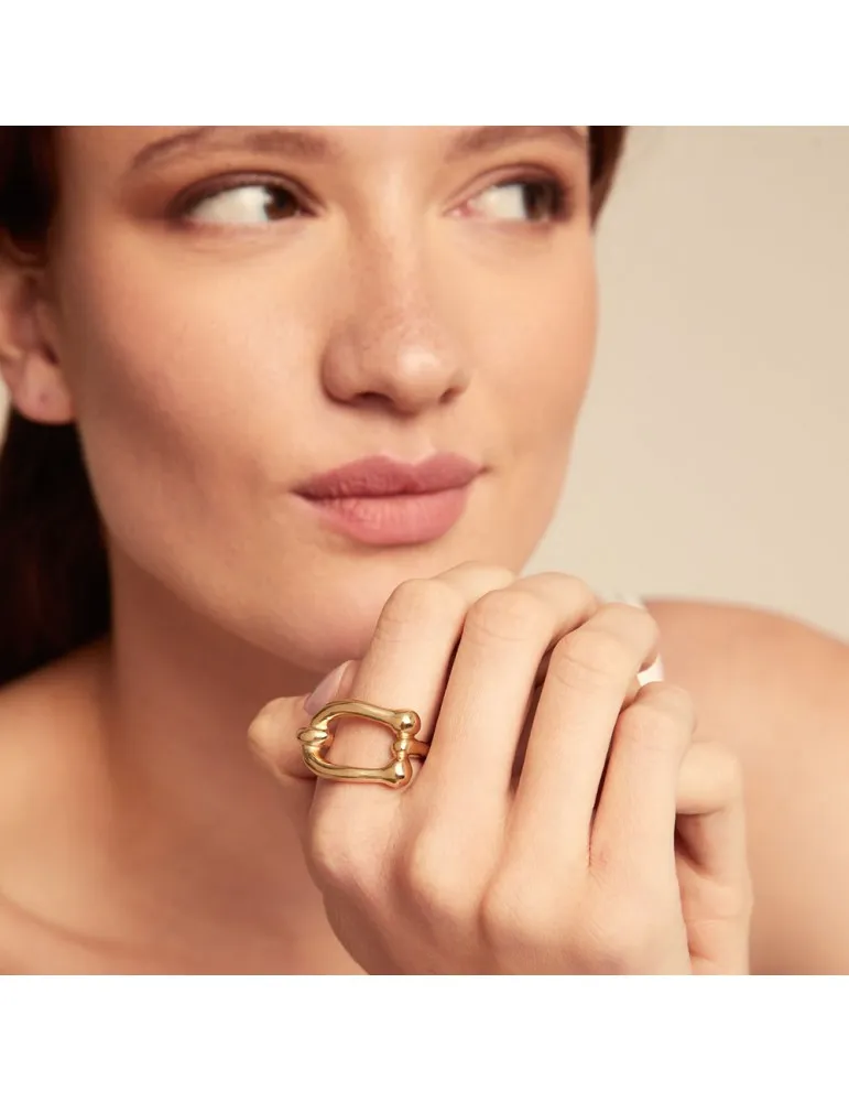 Anillo Uno de 50 Serotonin Dorado