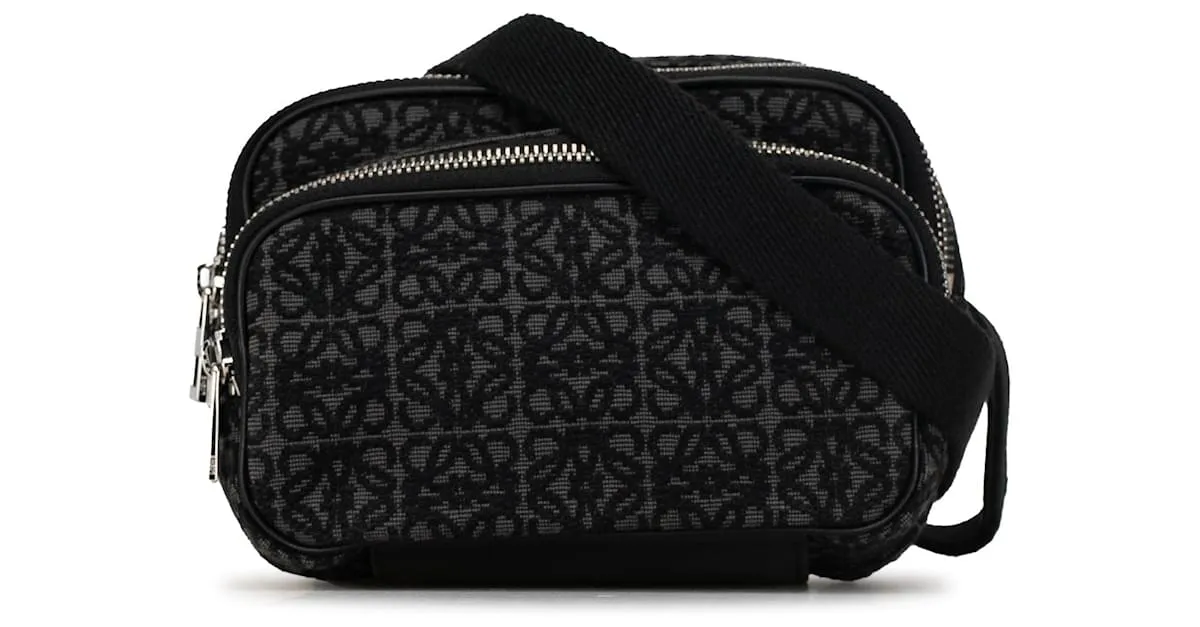 Bandolera LOEWE Anagram Camera negra Negro 
