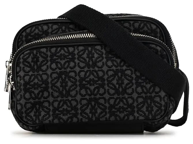 Bandolera LOEWE Anagram Camera negra Negro 