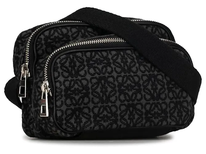 Bandolera LOEWE Anagram Camera negra Negro 