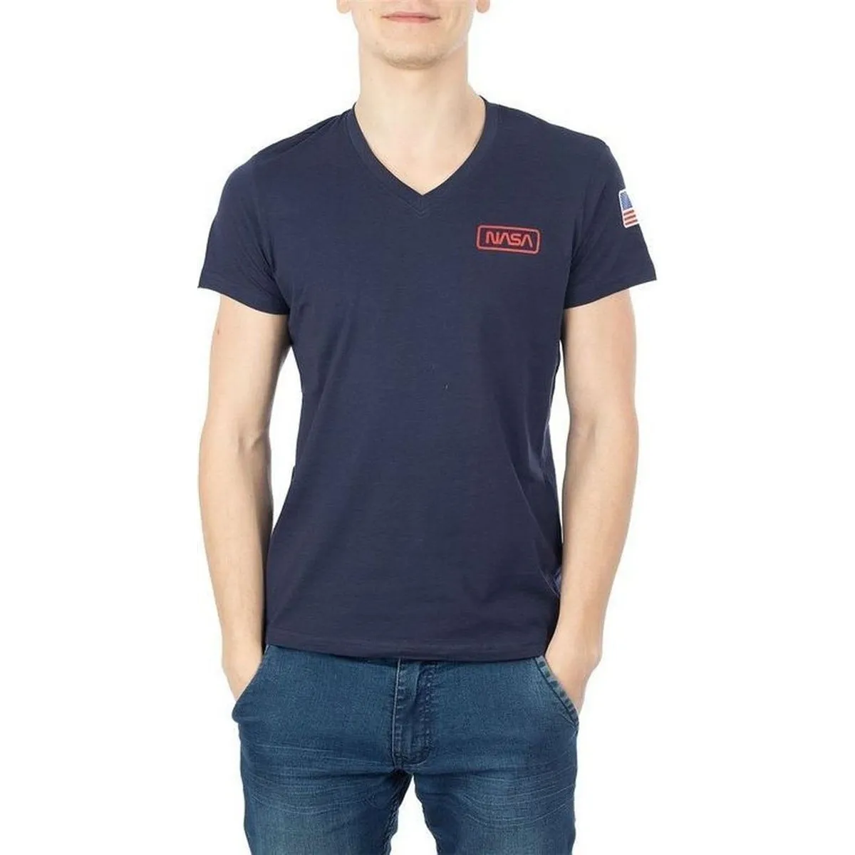 BASIC FLAG V NECK