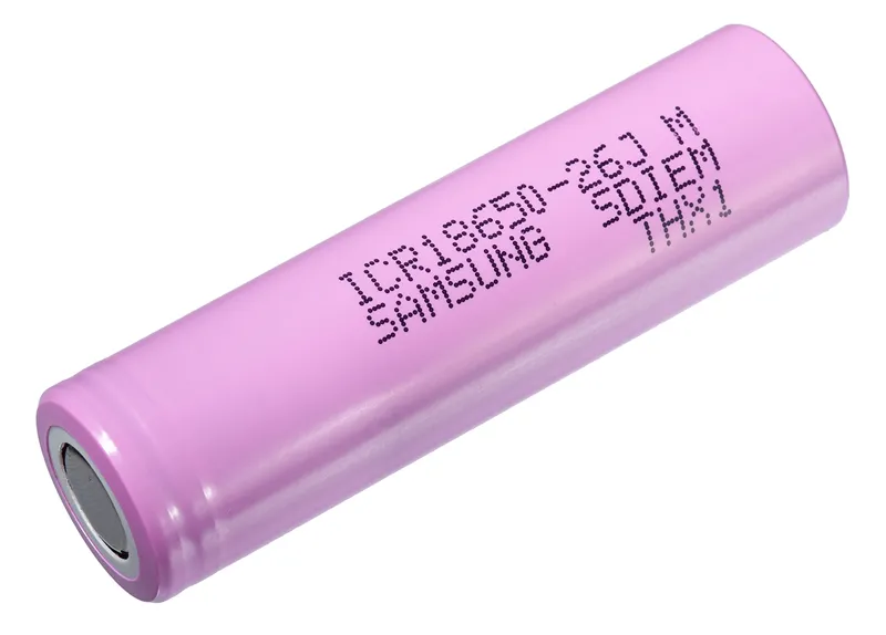 BATERíA RECARGABLE SAMSUNG TIPO 18650 ICR26J, 2600MAH