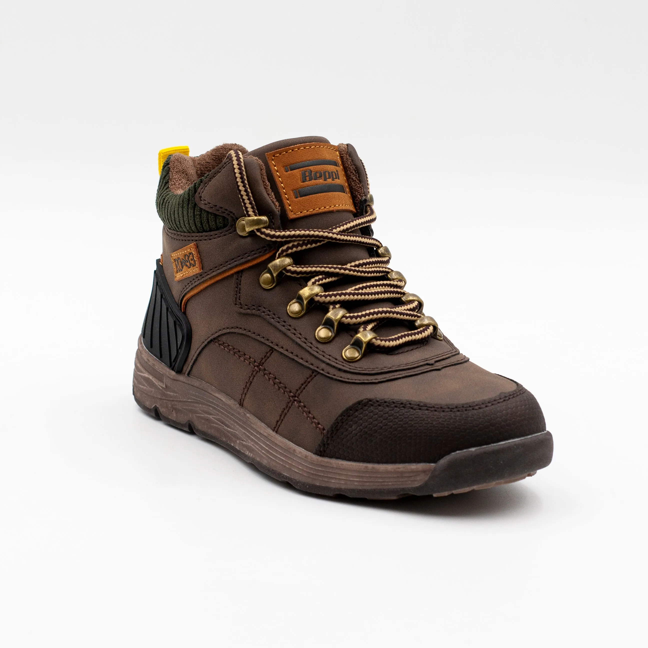 Beppi Botin nino con cordon color cafe