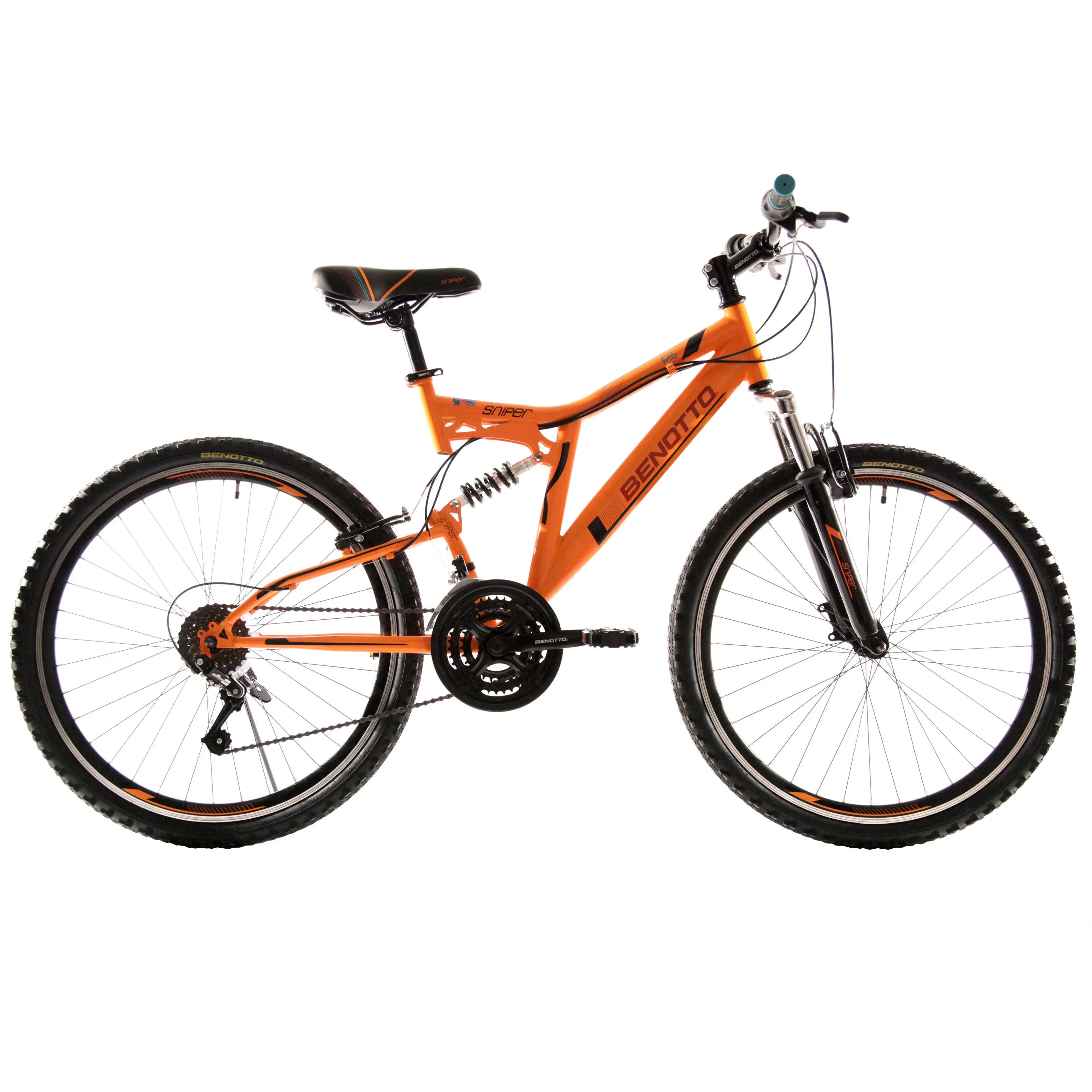 Bicicleta BENOTTO Montaa SNIPER R26 21V. Hombre DS Frenos 'V' Acero Naranja/Negro Talla:UN