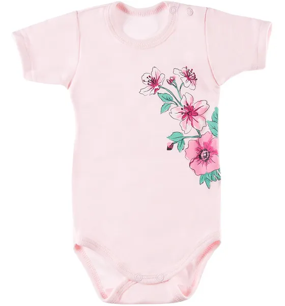 Body rosa delicado de niña colección Flower