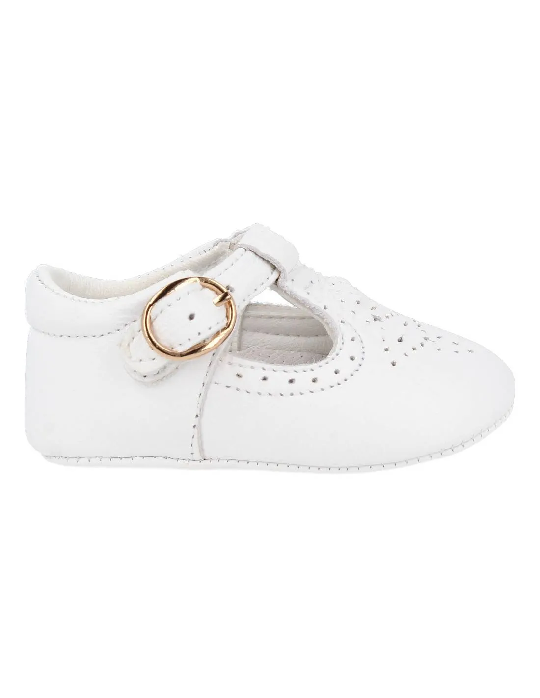 BUBBLE KIDS  ZAPATO PIEL PEPITO BLANCO