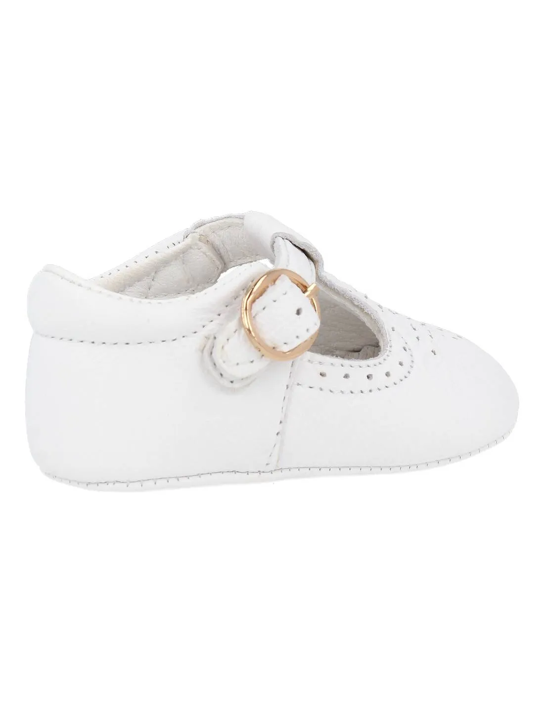 BUBBLE KIDS  ZAPATO PIEL PEPITO BLANCO
