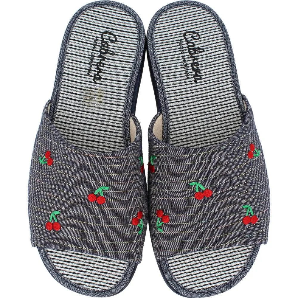 CABRERA  ZAPATILLAS DE CASA CHINELAS CEREZAS