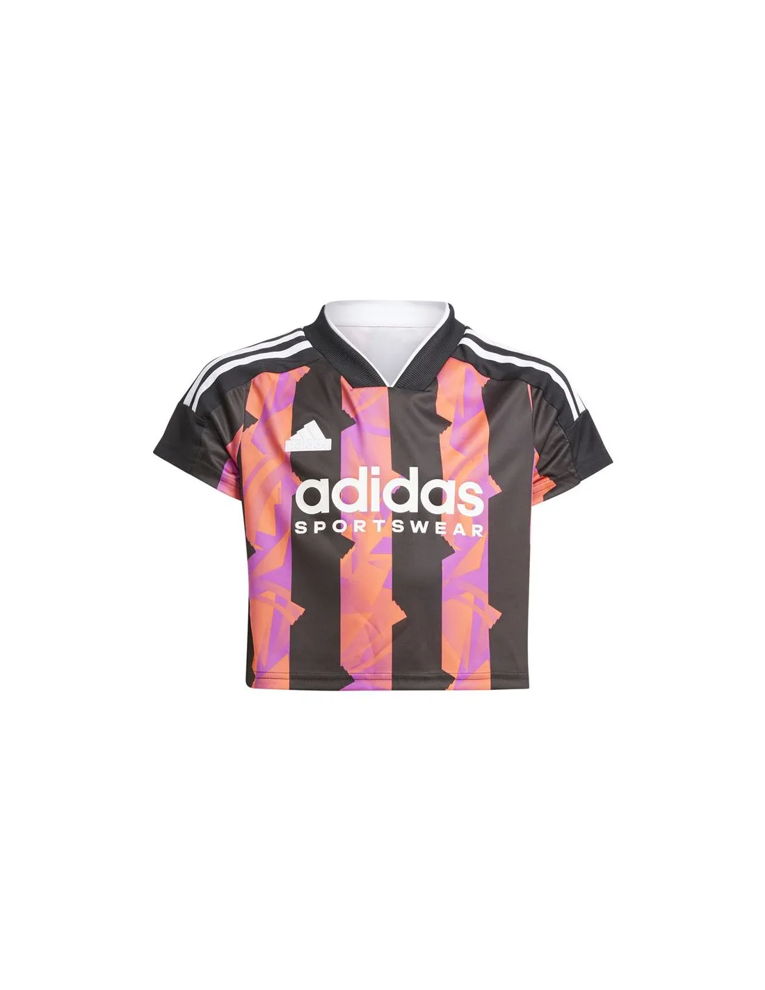 Camiseta adidas Tiro Cropped Niña Negro
