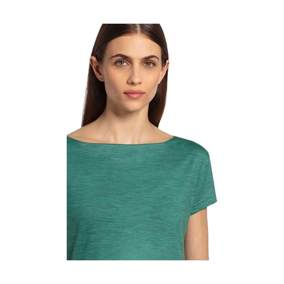 Camiseta Ava Merino 140 Mujer Island Green