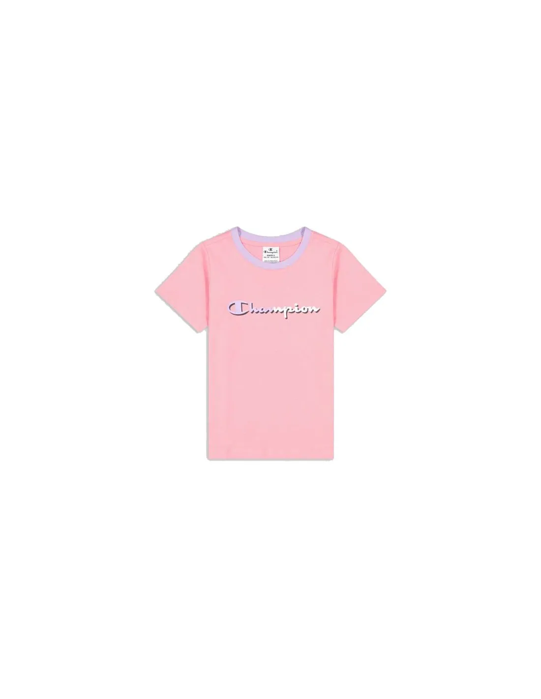 Camiseta Champion Crewneck Rosa Niña