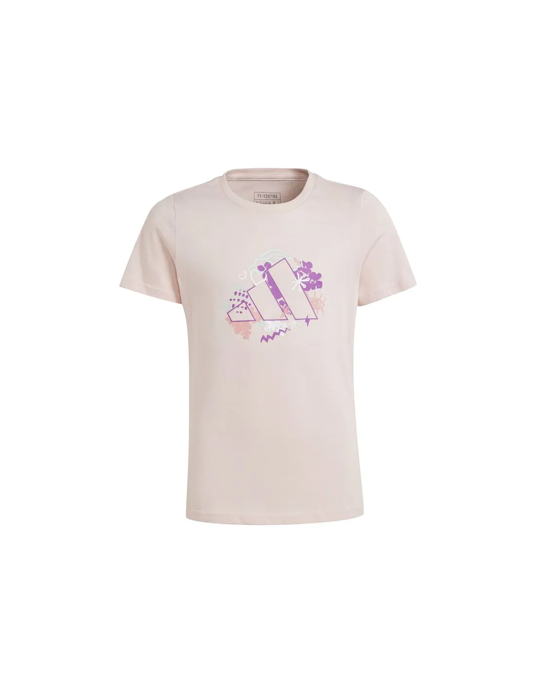Camiseta de Fitness adidas Training Graphic Niña Rosa