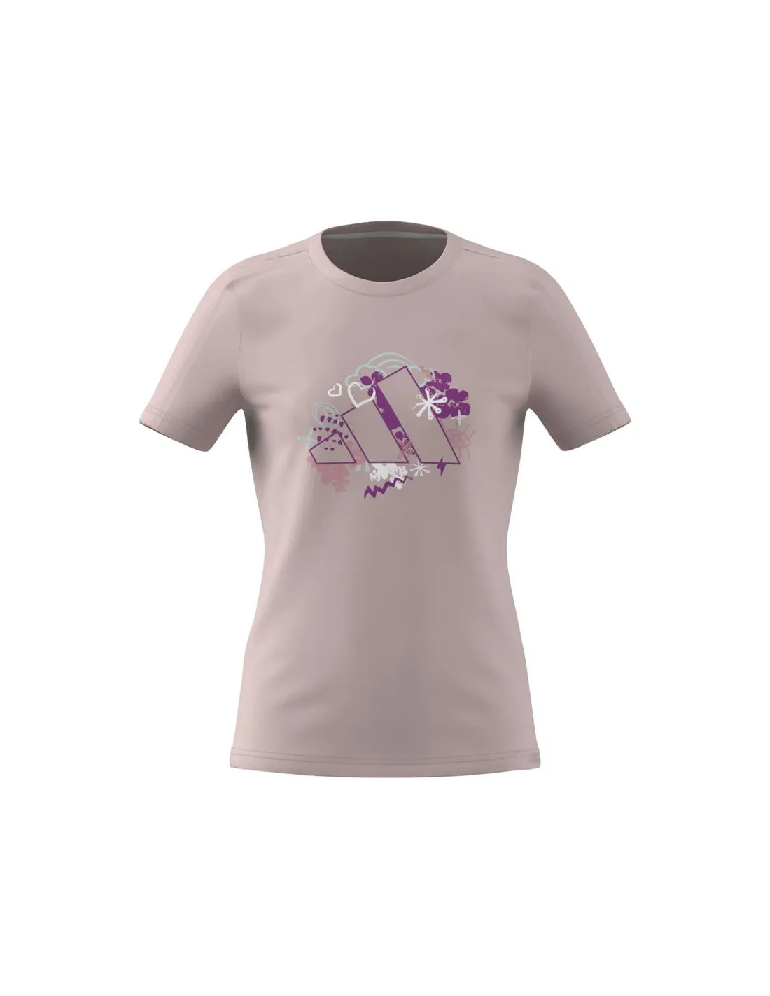Camiseta de Fitness adidas Training Graphic Niña Rosa
