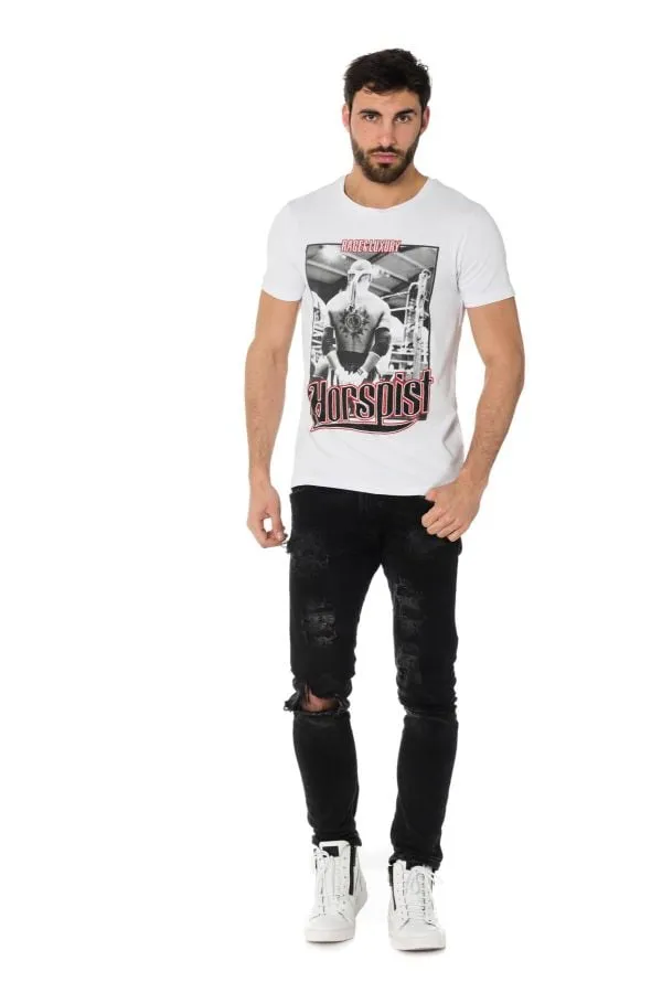 Camiseta Hombre Horspist Jordan M500 White/Red