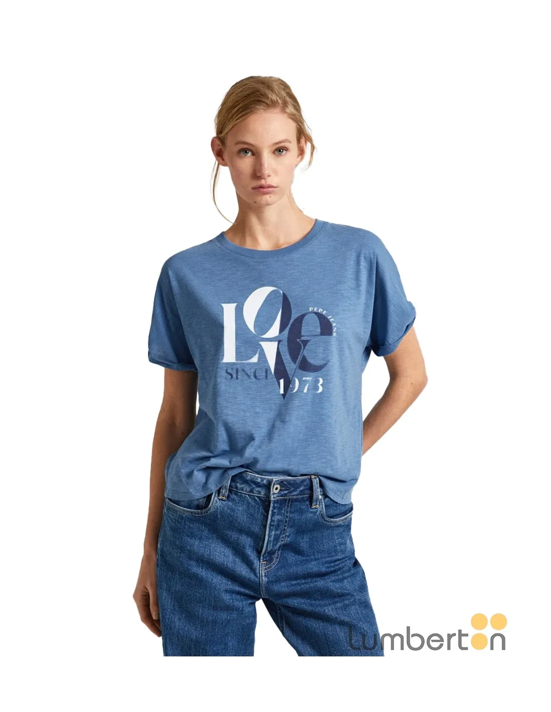 Camiseta m/c básica logo pepe YAX Pepe Jeans