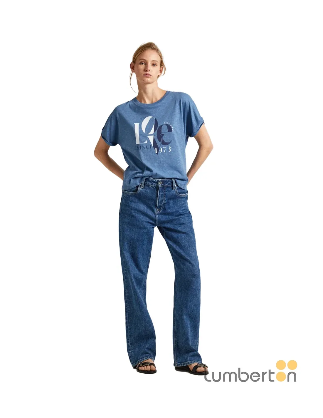 Camiseta m/c básica logo pepe YAX Pepe Jeans