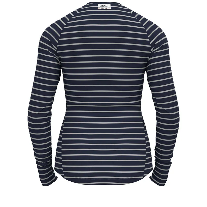 Camiseta odlo Active Warm Originals Eco Stripes Bl Top Crew Neck