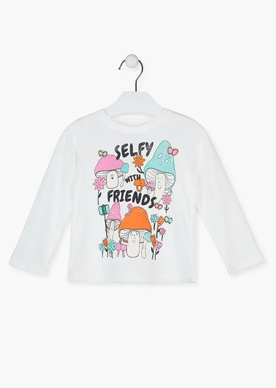 Camiseta Print Selfy Niña Losan