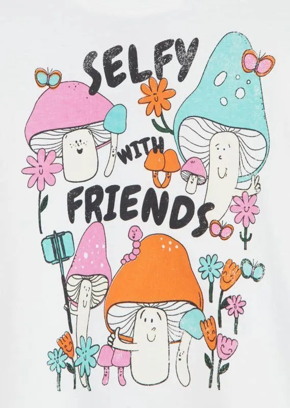 Camiseta Print Selfy Niña Losan