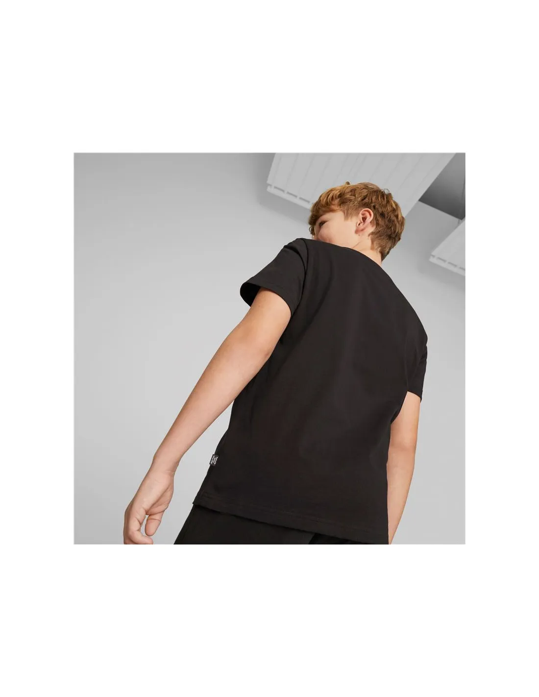 Camiseta Puma Essentials+ Street Art Grap Niño Black