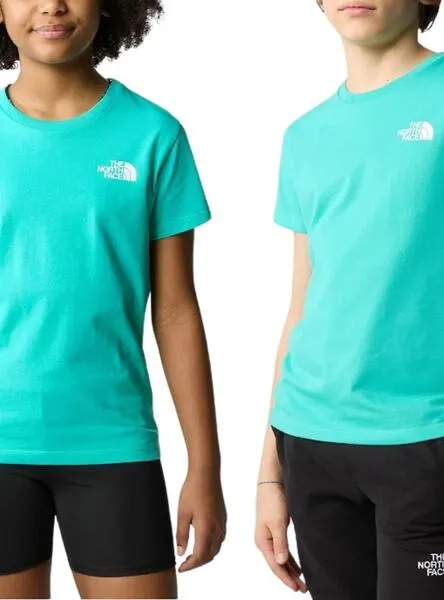 Camiseta The North Face Simple Dome Turquesa Niños
