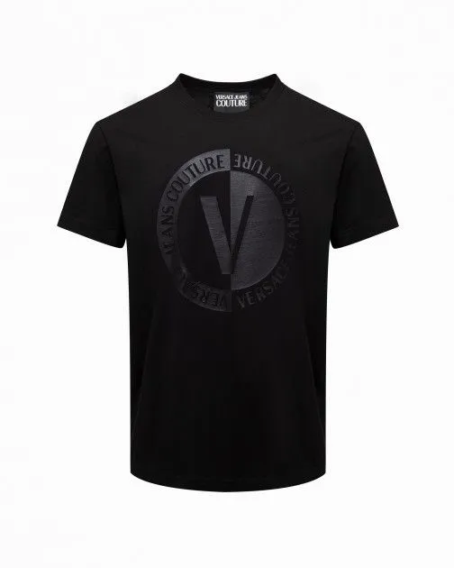 Camiseta Versace Jeans Couture 74GAHI07 Negro