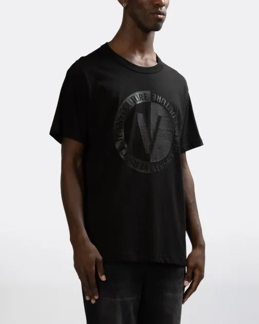 Camiseta Versace Jeans Couture 74GAHI07 Negro