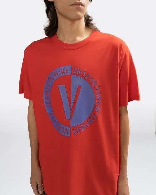 Camiseta Versace Jeans Couture 74GAHI07 Rojo