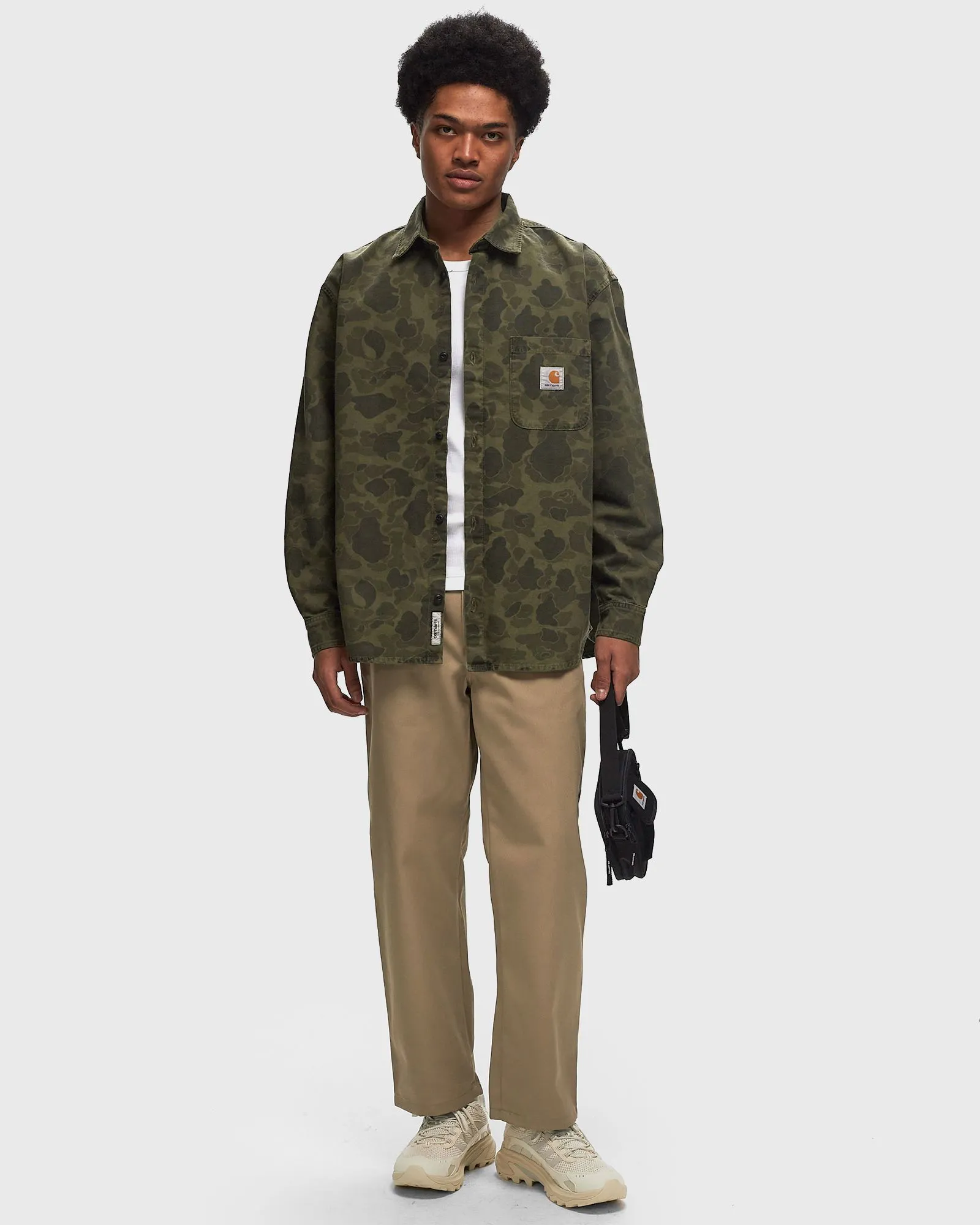 Carhartt WIP Carhartt WIP L/S Duck Shirt men Overshirts green in size:XXL