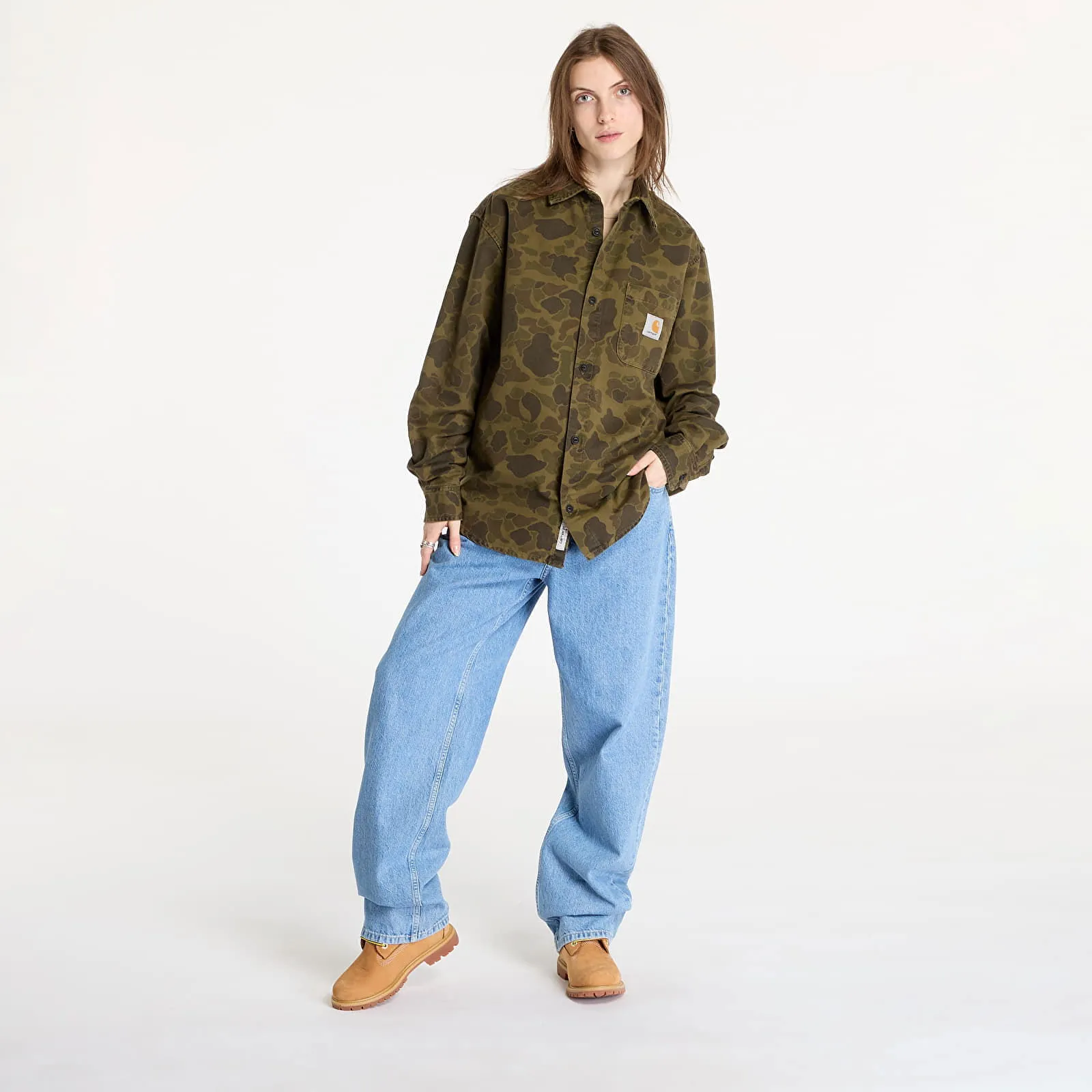 Carhartt WIP Carhartt WIP L/S Duck Shirt men Overshirts green in size:XXL