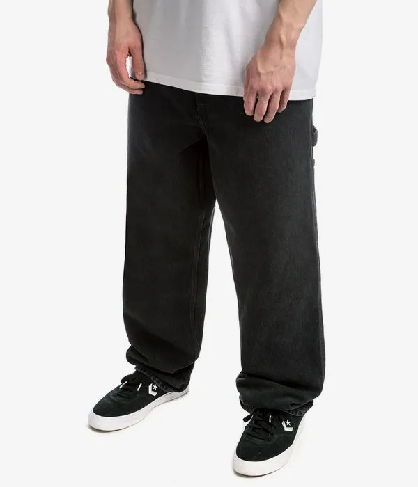 Carhartt WIP Single Knee Pant Smith Vaqueros (black stone washed)