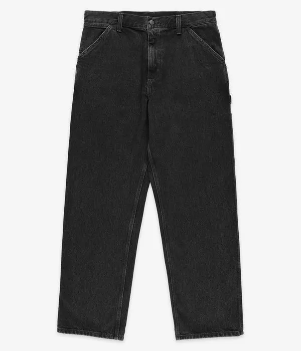 Carhartt WIP Single Knee Pant Smith Vaqueros (black stone washed)