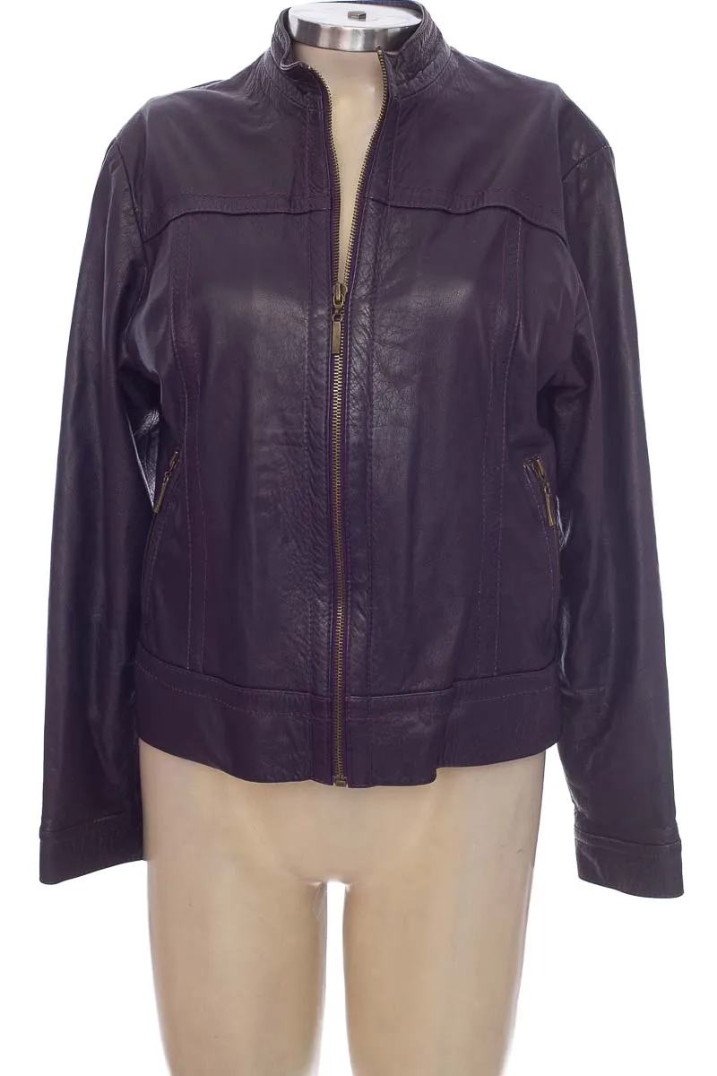 CHAQUETA / ABRIGO COLOR MORADO  CUEROS GAMA