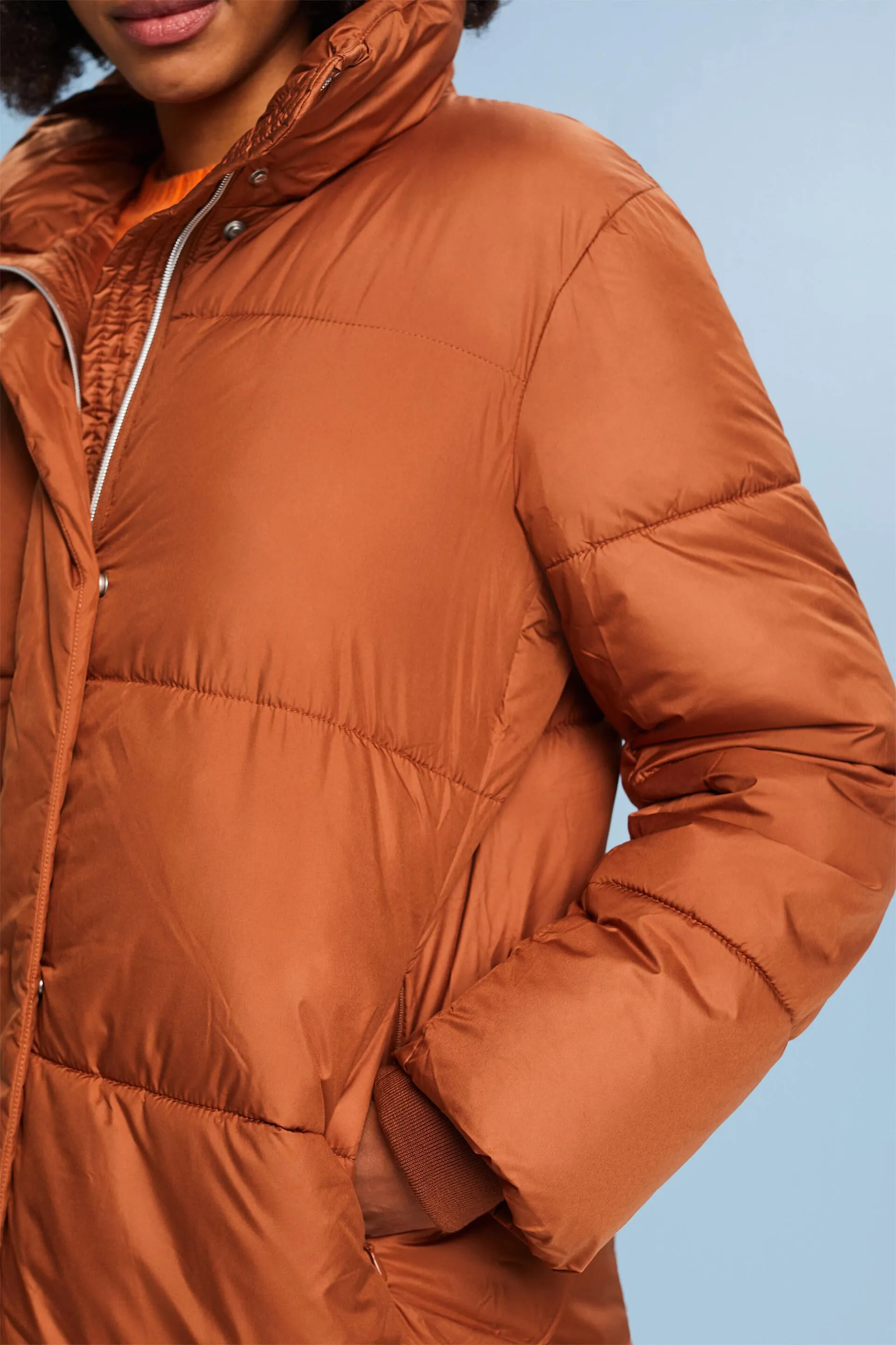 Chaqueta acolchada larga