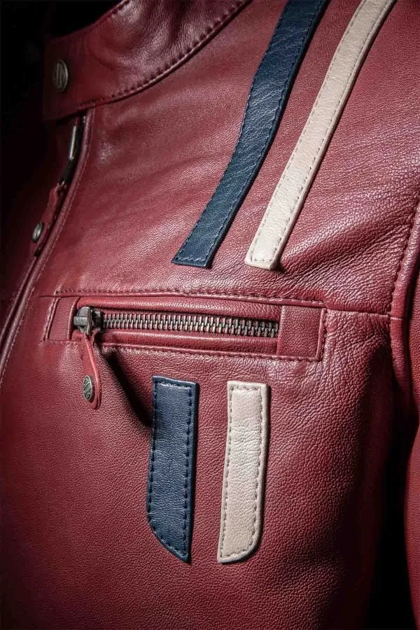 Chaqueta Hombre Steve Mcqueen Lenny3 Dark Red