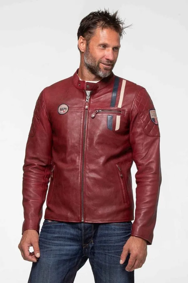 Chaqueta Hombre Steve Mcqueen Lenny4 Dark Red