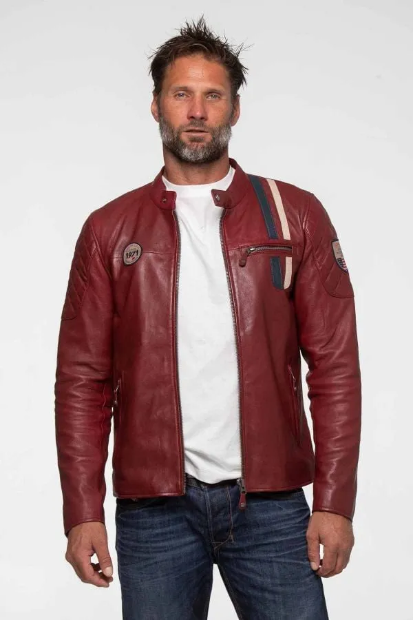 Chaqueta Hombre Steve Mcqueen Lenny4 Dark Red