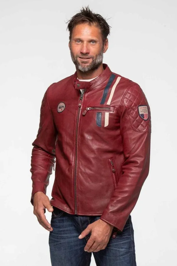 Chaqueta Hombre Steve Mcqueen Lenny4 Dark Red