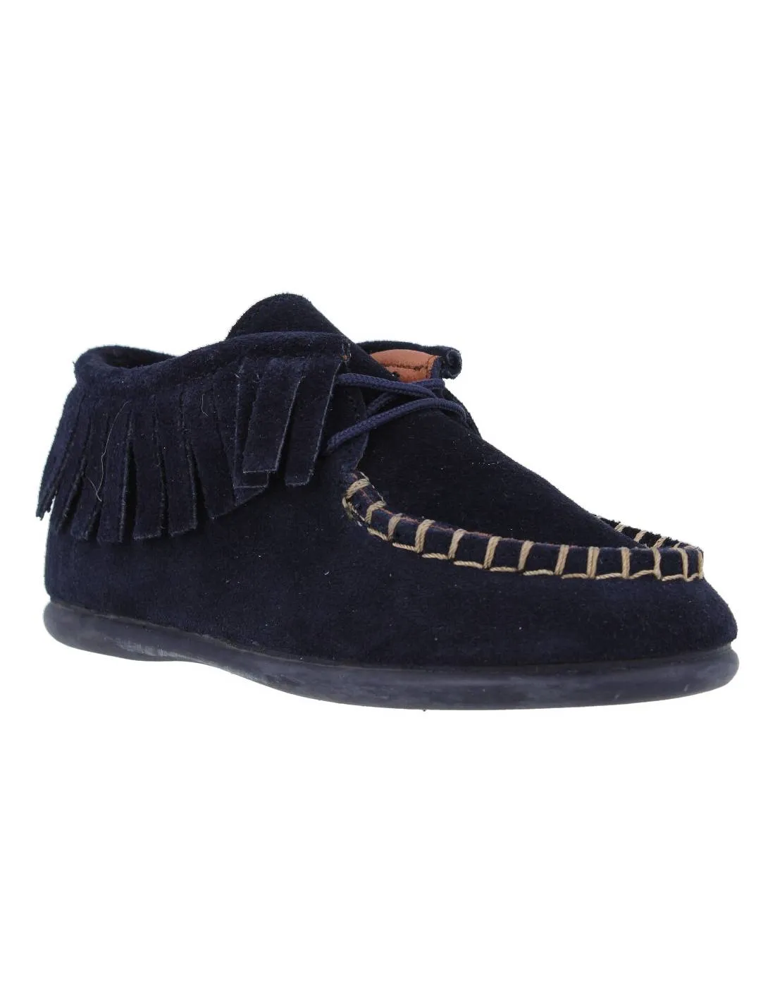 CHUCHES  BOTITAS MOHICANAS BORDóN UNISEX FLECOS MARINO