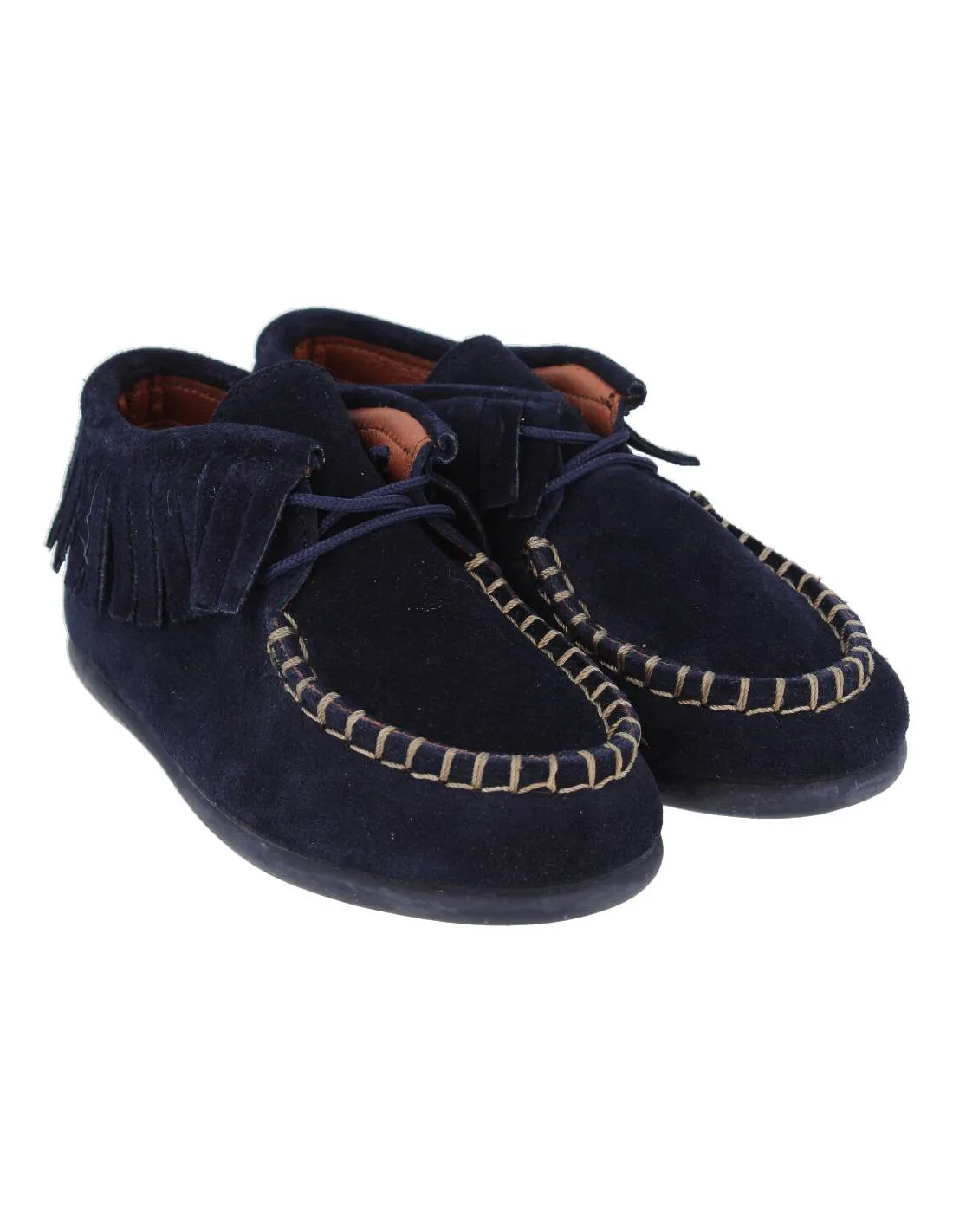 CHUCHES  BOTITAS MOHICANAS BORDóN UNISEX FLECOS MARINO