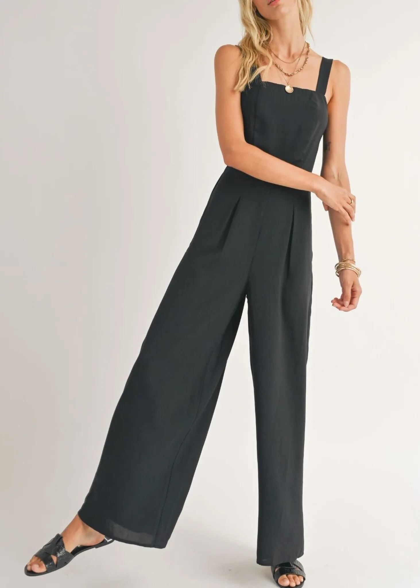 Classic Square Neck Jumpsuit
