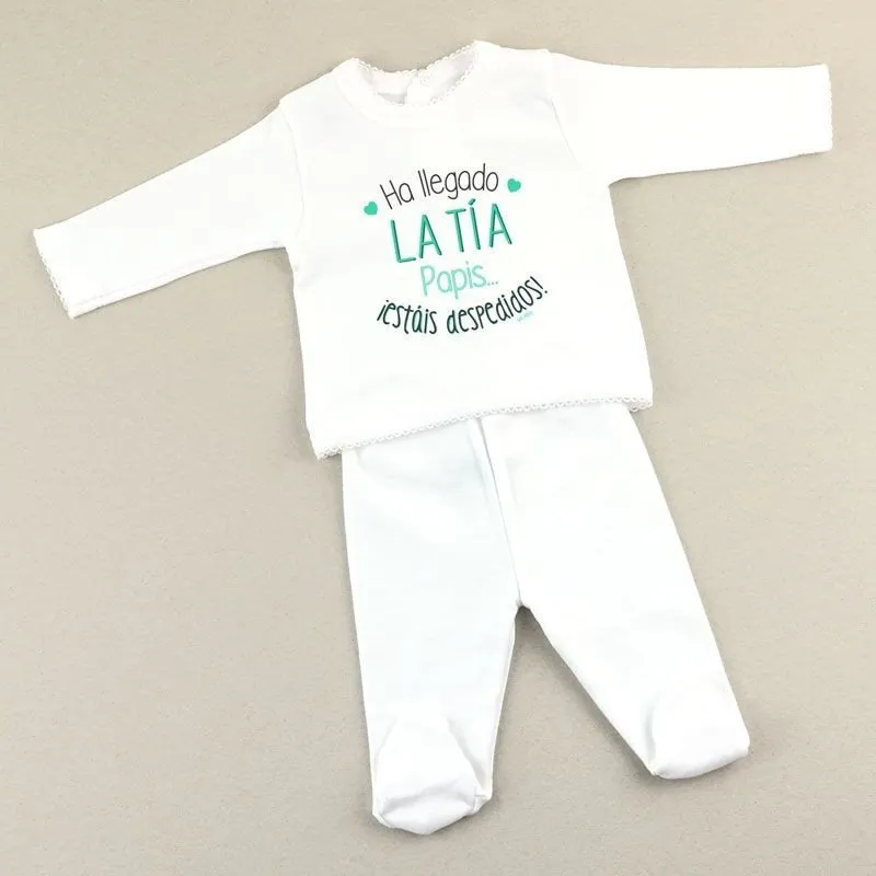 Conjunto bebé Ha llegado la Tía
