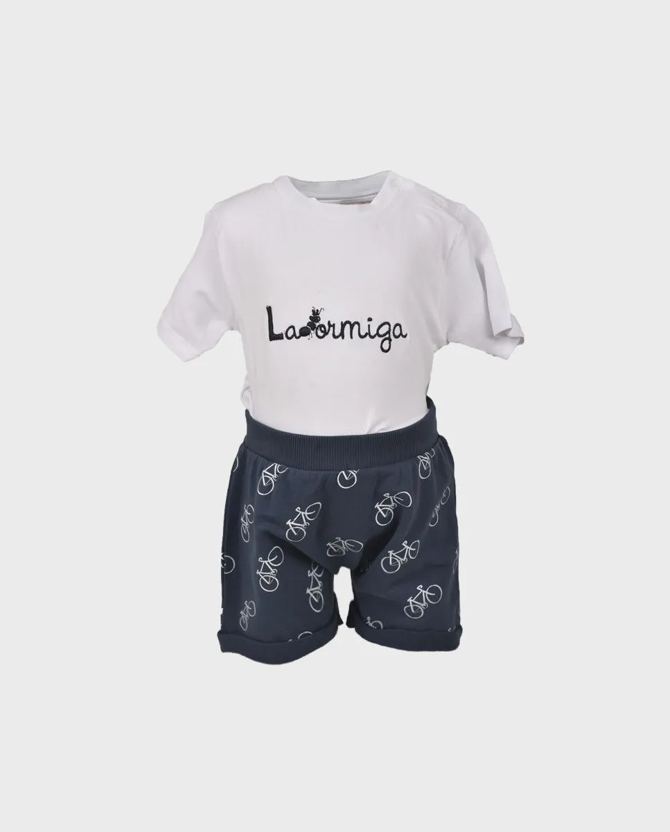 Conjunto bebé niño bicicleta