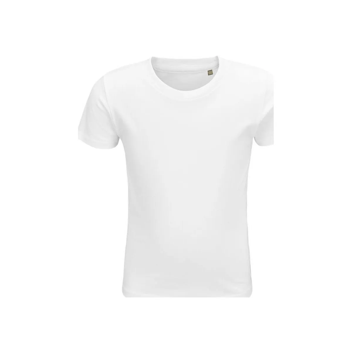 CRUSADER KIDS camisetsa de niños  100% algodón biológico blanco