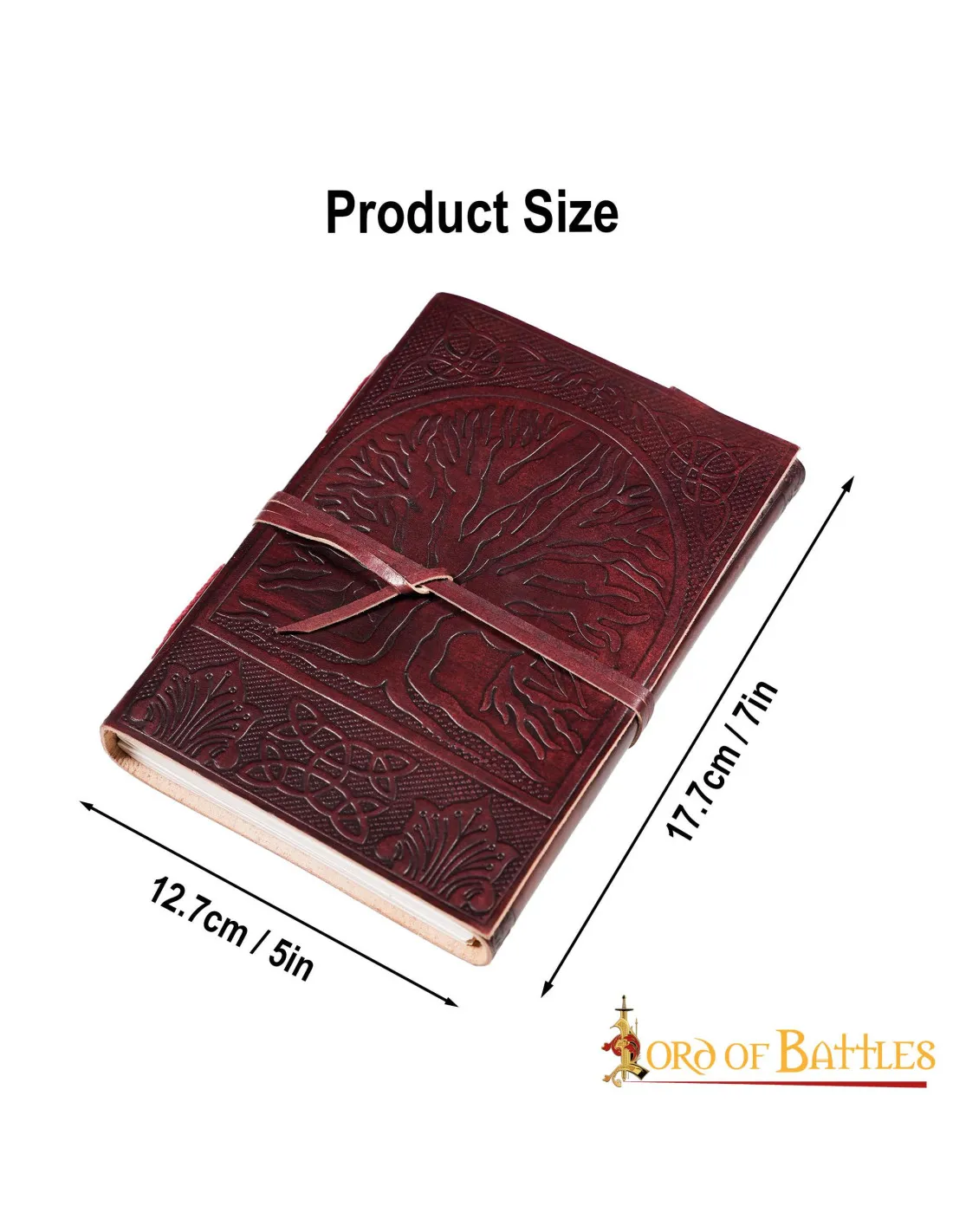Diario medieval del árbol de la vida Yggdrasil (17,7x12,7 cm.)