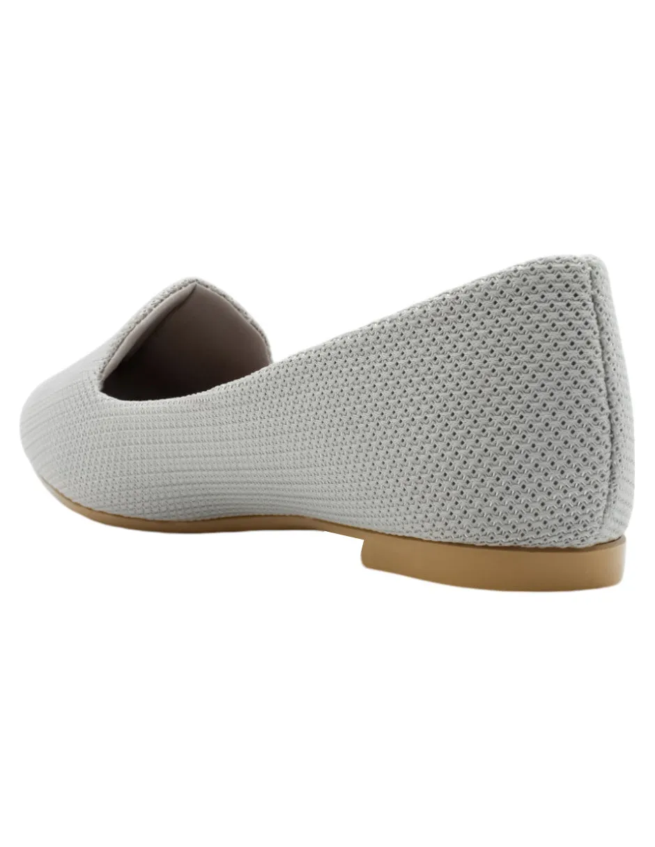Flats clásicas en Textil – Gris