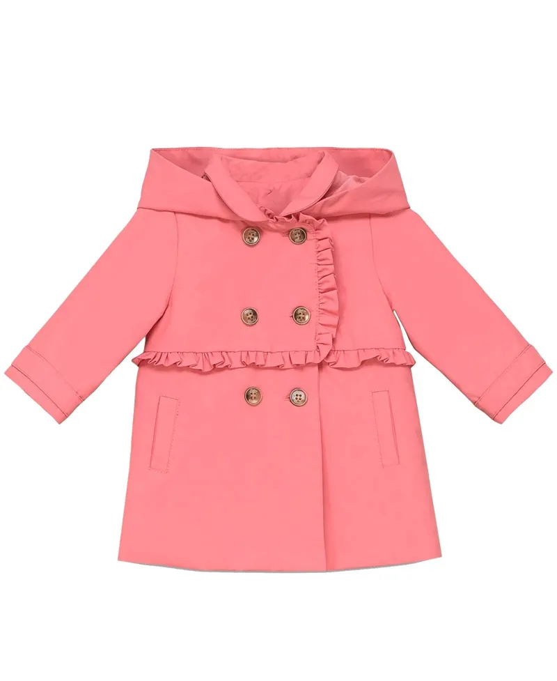 Gabardina Bebe Niña TARTINE ET CHOCOLAT Rosa Volantes