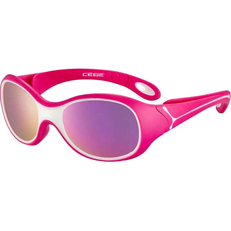 GAFAS DE SOL CéBé S'KIMO (BLANCO FUCSIA MATE  ZONA AZUL GRIS CLARO CAT.3) NIñOS